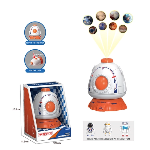 Space Exploration Rocket Toy Astronaut Shuttle Model Light Music Projection Spray Educational Science Plastic Assembly Kids