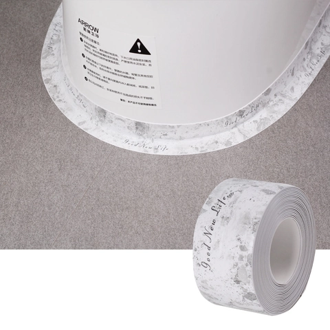 Waterproof Caulking Tape Self Adhesive PVC Sealing Strip For Kitchen Sink Bathroom Toilet Decorative Pattern Mildew Proof Wall Sticker