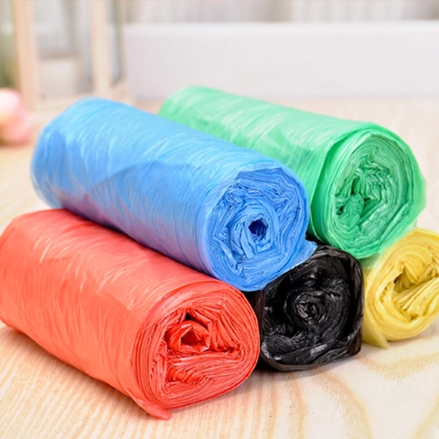 Sacchetti Per Rifiuti In Plastica Perforati Colorati A Bocca Piatta Sacchetti Per Rifiuti Usa E Getta Per Casa Cucina Ufficio Materiale PE Resistente