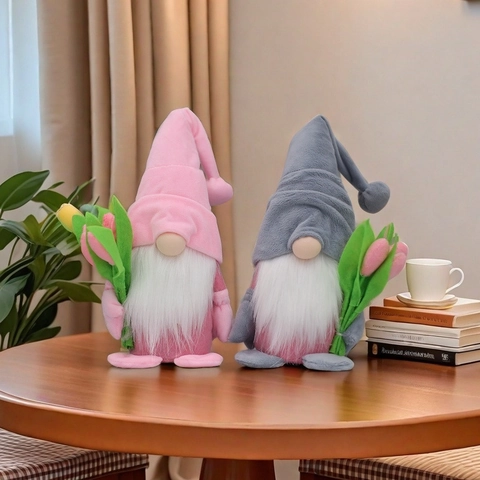 Tulip Zwerg Plüschpuppe Handgemachte Nordische Rudolph Desktop Dekoration Geschenk Für Muttertag Valentinstag