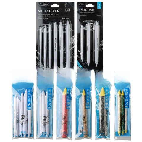 Professional Blending Stumps For Sketching Rice Paper Tortillions For Shading And Smudging Drawing Art Tools For Artists
