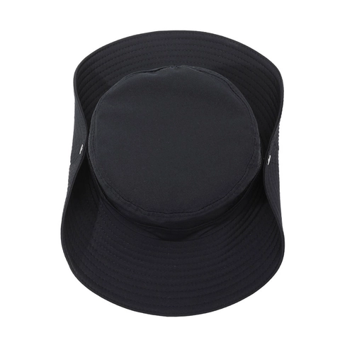 Outdoor Sun Hat Wide Brim Polyester Quick Dry Breathable Mesh Fishing Hiking Bucket Hat With Adjustable Windproof String