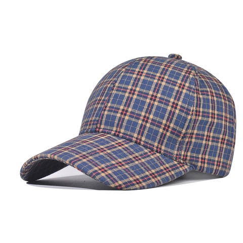 Cappellino Da Baseball Classico In Cotone A Quadri Regolabile Retro Cappello Da Sole Per Uomini Donne Sport