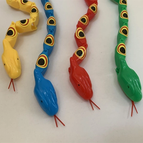 Articulated Toy Snake Plastic Flexible Jointed Realistic Animal Model Prank Prop Party Favors Novelty Gift
