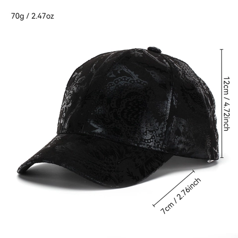 Honkbalpet Polyester Paisley Bloemen Jacquard Zonbescherming Buiten Casual Mode Verstelbaar Met Metalen Gesp