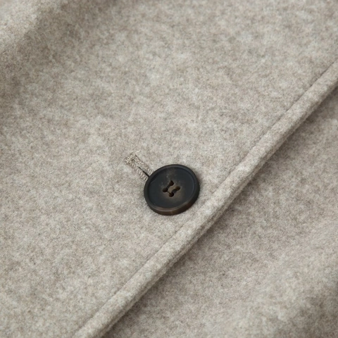 Manteau En Laine Pour Femmes Avec Ceinture Couleur Unie Revers Manches Longues Style Britannique Élégant