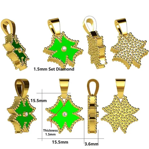 Colgante De Acero Inoxidable Dije Esmalte Concha Estrella Luna Zodiaco Estilo Chapado En Oro Joyería De Moda Vintage Para Mujeres Hombres