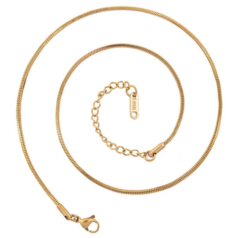 Collier Chaîne Serpent Carrée Acier Inoxydable Style INS Minimaliste Pour Hommes Et Femmes