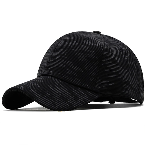 Vintage Baumwolle Cord Baseball Kappe Camouflage Gestreift Verstellbare Metallschnalle Casual Outdoor Sonnenhut