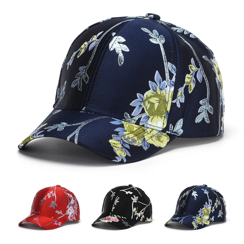 Damen Baseballkappe Mit Blumenstickerei Polyester Verstellbar Sonnenschutz Ethno-Stil Lässige Outdoor-Hut