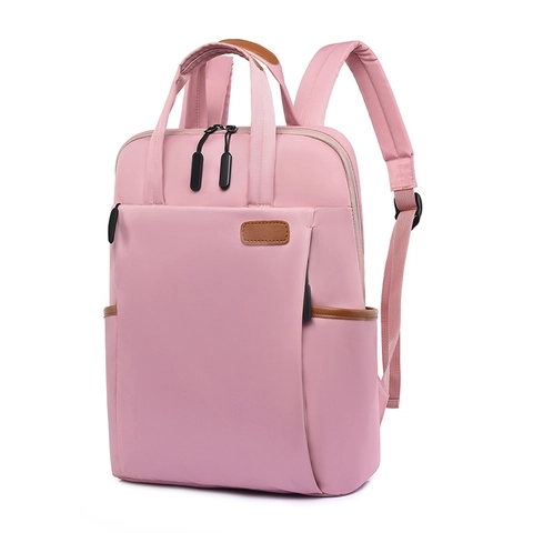 Mochila De Gran Capacidad Para Mujer Tela Oxford Impermeable Bolsa Para Portátil Viaje Casual Escuela Moda Color Sólido