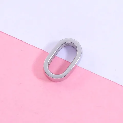 Conectores De Eslabones Ovalados De Acero Inoxidable Pulido Espejo Para Creación De Joyas DIY Accesorios Geométricos Lisos