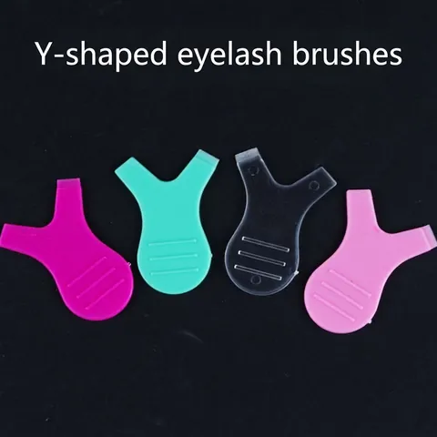 Y Shape Eyelash Lift Brush And Silicone Perming Pads For Lash Extension Grafting Professional Beauty Tools