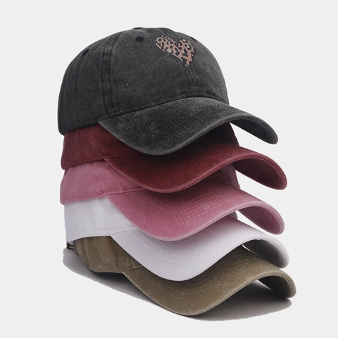 Gewassen Katoenen Honkbalpet Met Luipaard Hart Print Retro Verstelbare Dad Hat Voor Dames Heren Outdoor Streetwear Mode