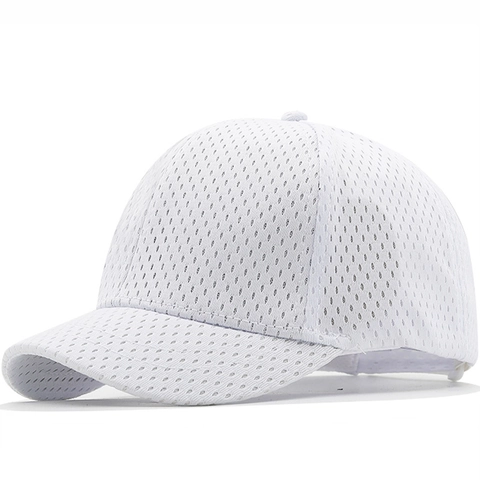Ademende Mesh Honkbalpet Verstelbaar Korte Rand Zonbescherming Outdoor Sport Pet Voor Heren Dames