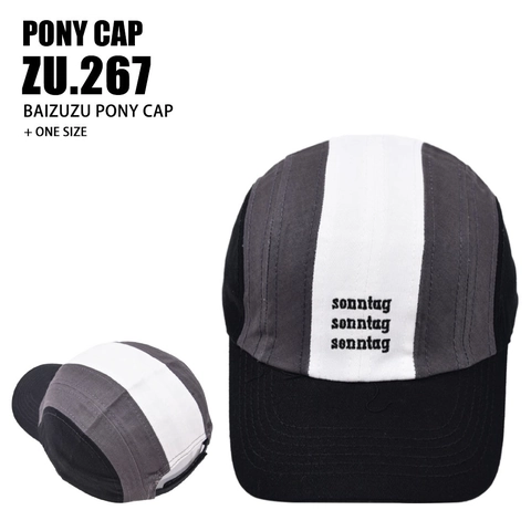 Unisex Cotton Color Block Baseball Cap Sonntag Letter Embroidery Curved Brim Streetwear 5 Panel Hat Casual