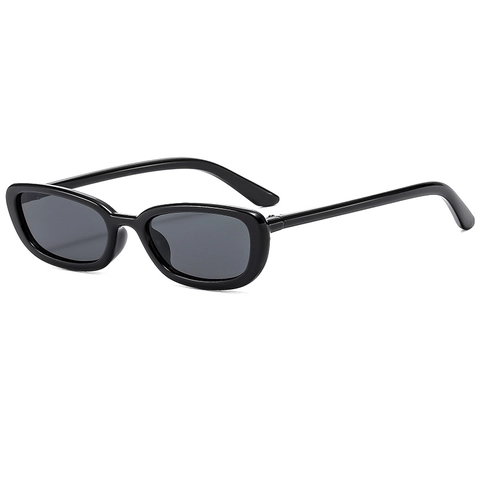 Gafas De Sol Ovaladas Retro Protección UV400 Montura Estrecha Material PC Estilo Y2K Vintage Moda Mujeres Hombres