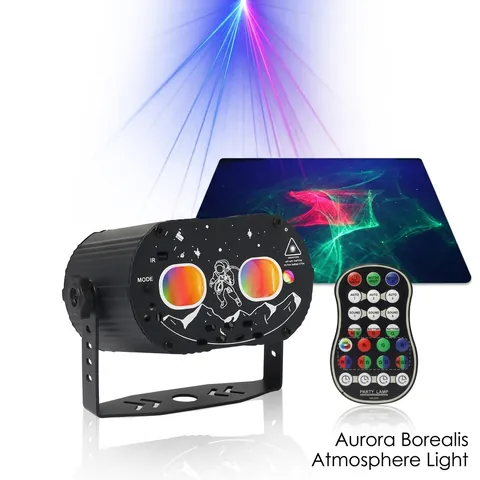 Proyector Aurora Boreal Lámpara Láser Escenario Para Fiesta KTV Atmósfera LED Estrellado Proyector Con Control Remoto