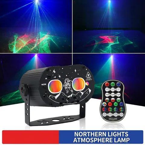 Aurora Projector Lamp Northern Lights Laser Stage Light For Party KTV Atmosphere LED Starry Sky Projector With Remote