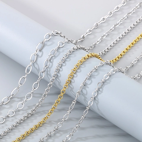 Collar De Cadena De Acero Inoxidable Minimalista Para Mujeres Hombres Joyería Diaria Versátil Estilo De Moda Simple