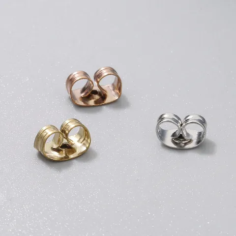Butterfly Earring Backs 304 Stainless Steel Ear Nuts Stoppers Secure Replacements For DIY Earring Studs Findings