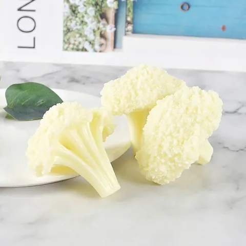 Künstlicher Blumenkohl Simulation Gemüse Modell Realistische PVC Lebensmittel Für Küche Fotografie Requisiten Heimdekor