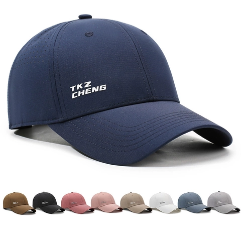 Adjustable Baseball Cap Quick Dry Breathable Mesh Sun Protection Sport Hat For Men Women Polyester Lightweight Outdoor