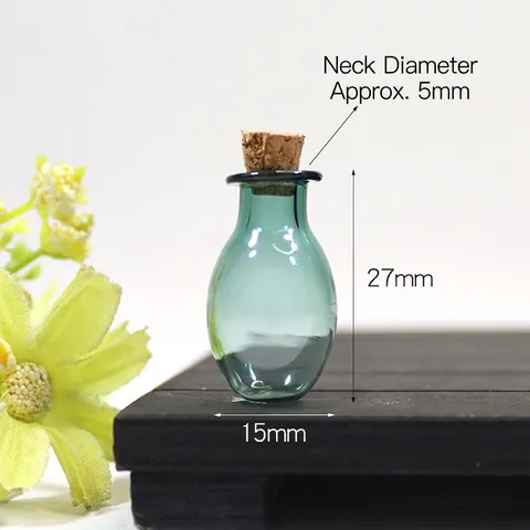 Mini Oval Wunschflaschen Bunte Glasflaschen Mit Korken Und Augenschrauben Für DIY Bastelarbeiten Oder Miniatur Deko