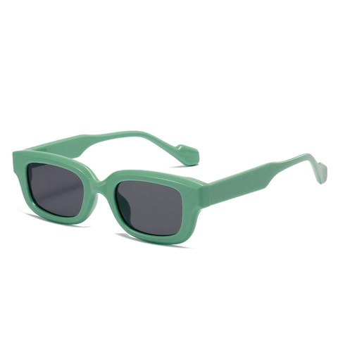 Retro Square Sunglasses Rectangle Thick PC Frame UV400 Protection Trendy Vintage Macaron Colors Eyewear For Women Men