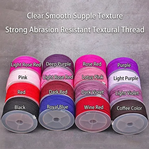 Cordon En Nylon Tressé Fil De Bijoux Pour La Fabrication De Colliers Bracelets DIY Fournitures D'Artisanat Tissées À La Main Bobine Colorée