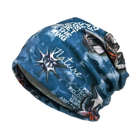 Bonnet Slouchy Beanie Polyester Tricot Imprimé Graffiti Turban Skull Cap Pour Hommes Femmes Streetwear Rétro Doux Respirant