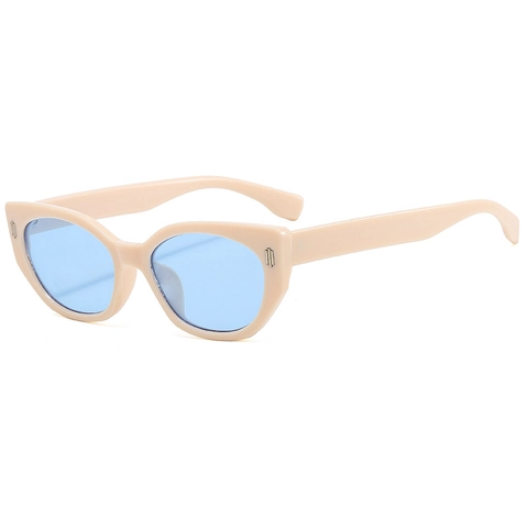 Cat Eye Sunglasses UV400 Protection Retro Fashion Metal Rivet Decor Outdoor Eyewear For Men Women Trendy Shades