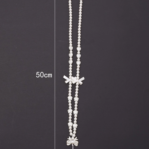 Cordino Per Cellulare Con Perline Farfalla Fiocco Cuore Perla Artificial Finta Acrilico Tracolla Anti-smarrimento Per Donna