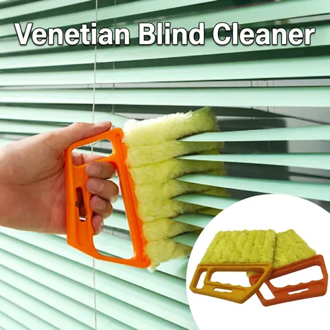 Jaloezie Reinigingsborstel Microvezel Stoffen Duster Handheld Afneembaar Wasbaar Voor Airconditioner Vent Huis Stof