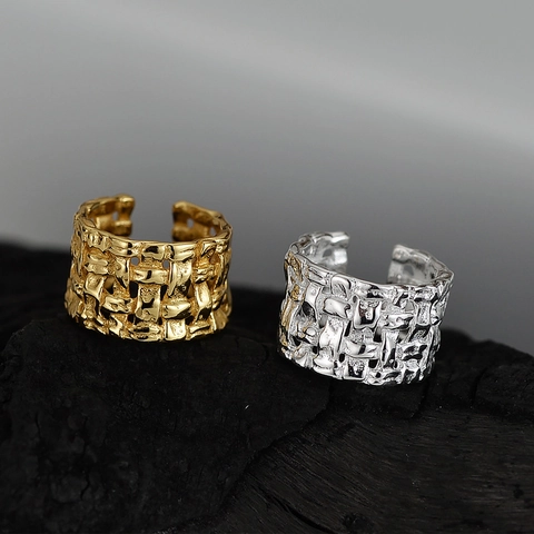 Ear Cuff In Argento Sterling 925 Senza Buco Trama A Traliccio Intrecciata Gioielli Minimalisti Per Donna