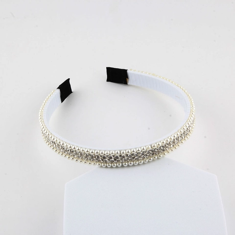 Elegantes Künstliche Perlen Strass Stirnband Haarreif Für Braut Hochzeit Party Koreanischen Stil Accessoires Frauen