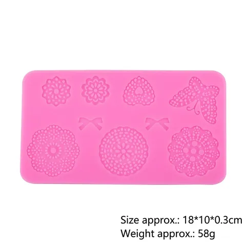 Moule En Silicone Papillon Dentelle Fleur Noeud Pour Fondant Chocolat Décoration De Gâteau DIY Outils De Pâtisserie