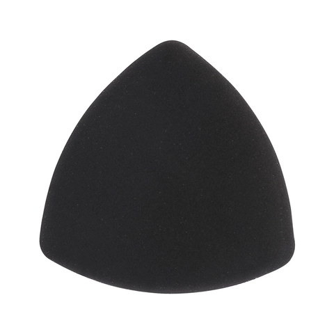 Dreieckige Beflockte Puderquasten Weicher Schwamm Makeup Blender Für Trockene Nasse Anwendung Mit Satinband Griff Beauty Tool