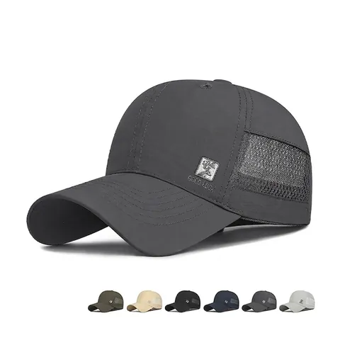 Cappello Da Baseball In Rete Asciugatura Rapida Traspirante Protezione Solare Cappello Da Pesca All'aperto Regolabile Con Ricamo Cervo