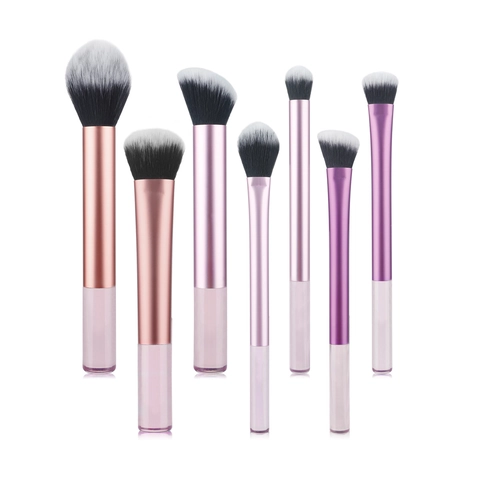 Make-Up Pinsel Professionelle Synthetikfaser Transparenter Acrylgriff Puder Lidschatten Foundation Contour Kosmetik Beauty Tools