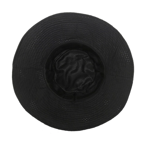 Sombrero De Pescador Transpirable Malla Poliéster Protección Solar Exterior Pesca Color Sólido Casual Hombre Mujer