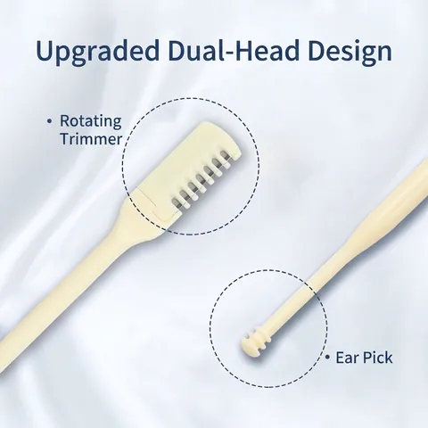 Manual Nose Hair Trimmer And Ear Wax Remover Double Headed Stainless Steel Blade Washable Portable Personal Care Tool