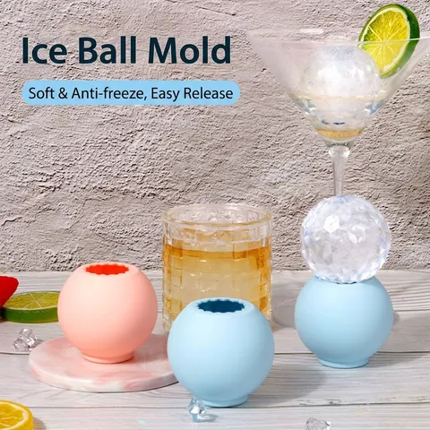 Stampo Per Palle Di Ghiaccio In Silicone Sfera Diamante Sfaccettato Macchina Per Cubetti Di Ghiaccio Per Whiskey