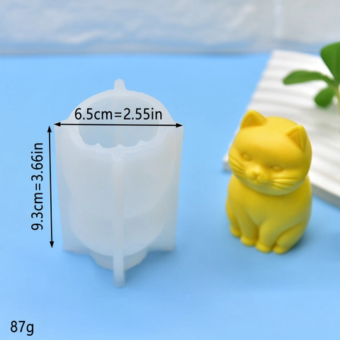Lucky Cat Silicone Mold 3D DIY Fondant Cake Decorating Soap Candle Resin Casting Tool Homemade Craft