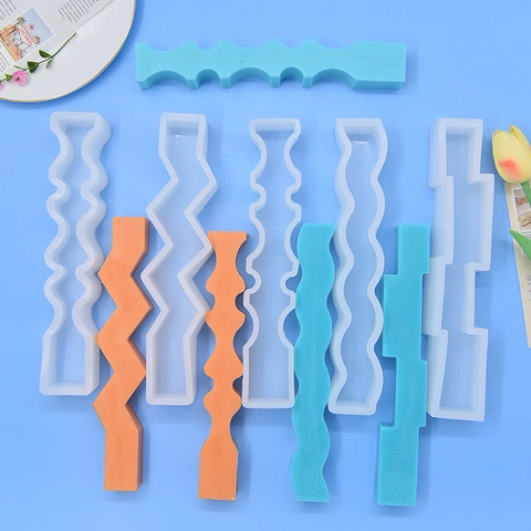 Geometric Irregular Long Silicone Candle Mold DIY Aromatherapy Wax Plaster Resin Casting Handmade Tool Home Decoration