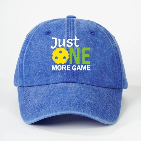 Washed Cotton Baseballkappe Pickleball Grafik Hut Just More Game Weiches Top Sonnenschutz Für Herren Damen Outdoor Sport