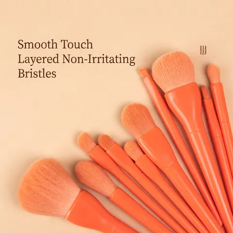 Professionelle Make-Up-Pinsel Mit Kunstfaserborsten Und Kunststoffgriffen In Bonbonfarben Tragbare Beauty-Tools Für Anfänger