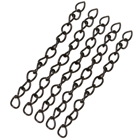 Jewelry Extension Chains Iron Alloy Tail Link For Necklace Bracelet Keychain Adjustable Multi Color DIY Finding