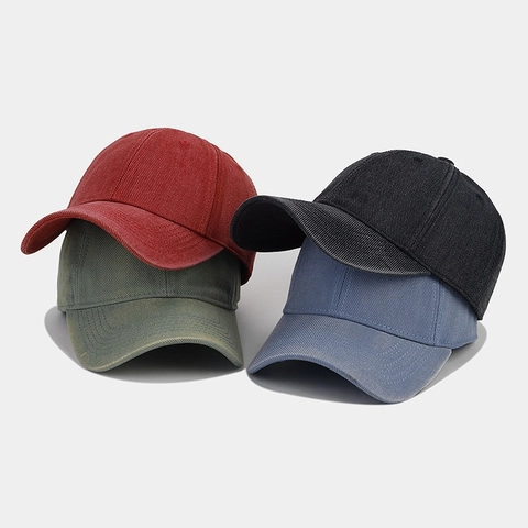 Gorra De Béisbol Vintage De Algodón Lavado Color Sólido Ajustable Sombrero De Sol Al Aire Libre Para Hombres Mujeres Retro