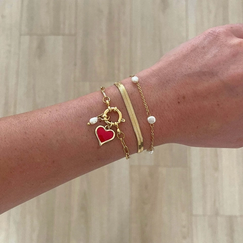 Minimalist Titanium Steel Sailor Clasp Bracelet For Women 18K Gold Plated Paperclip Chain Geometric DIY Detachable Jewelry